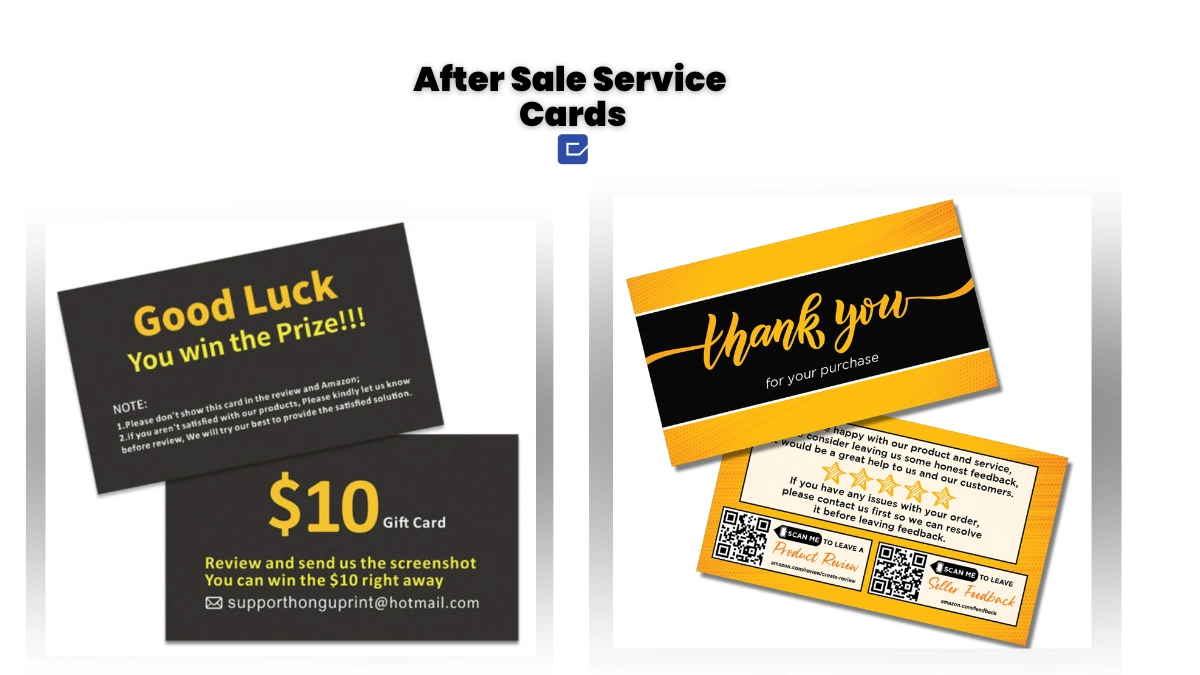 After sales service cards - amazon fba business failure 